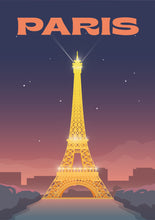 Load image into Gallery viewer, Paris Night Poster 
