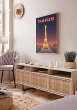 Load image into Gallery viewer, Paris Night Poster 
