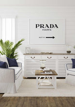 Load image into Gallery viewer, Prada Blanco con marco negro
