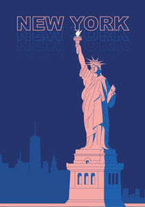 New York Night Poster