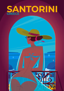 Santorini Póster