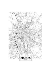 Mapa de Bruges