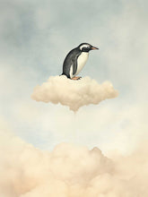 Load image into Gallery viewer, Pingüino en las nubes
