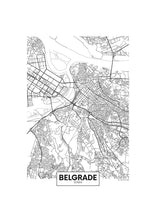 Load image into Gallery viewer, Belgrade map 
