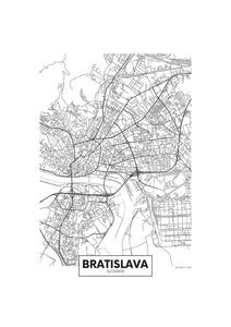 Bratislava map 