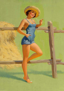 Pin Up Farm Girl