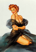 Load image into Gallery viewer, Pin Up Black Dress
