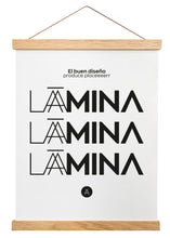 Load image into Gallery viewer, Percha de madera natural 22cm montaje con imán - Laamina
