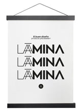 Load image into Gallery viewer, Percha de madera negra 71cm montaje con imán - Laamina
